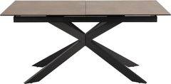 Intesi Stůl Irwine 168/210cm hnědý/černý