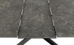 Intesi Stůl Irwine 168/210 cm černý