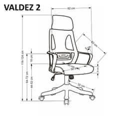 Intesi Kancelářské křeslo Deva šedé/bílé