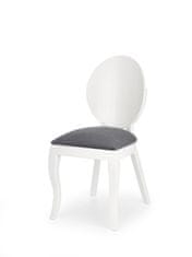 Intesi Židle Verdi bílý/šedý polštář