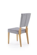 Intesi Židle Adrien šedá/dub medový