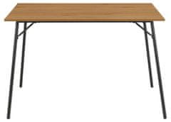 Intesi Stůl Peru 120x80cm dub/černá