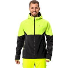 Vaude Bunda Qimsa Softshell - pánská, s kapucí, žlutá neon - Velikost S