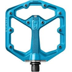 Crankbrothers Pedály Stamp 7 Small - hliníková platforma 100x100 mm, pro 37-43 EU, modrá