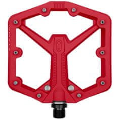 Crankbrothers Pedály Stamp 1 Gen2 Large - kompozitní platforma 114x111 mm, pro 43,5-49 EU, červená