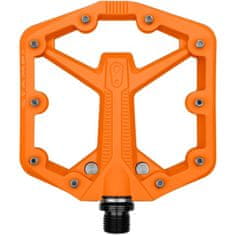 Crankbrothers Pedály Stamp 1 Gen2 Small - kompozitní platforma 100x100 mm, pro 35-43,5 EU, oranžová