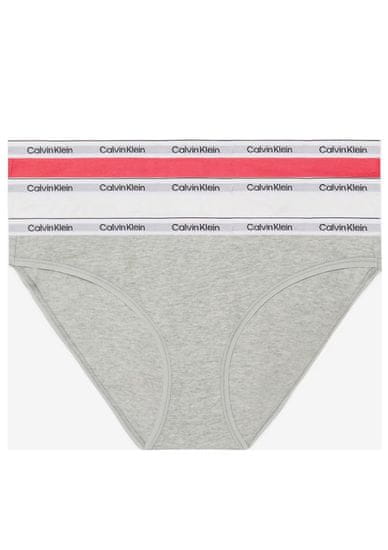 Calvin Klein Dámské kalhotky QD5207E NP4 3PACK