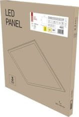 Emos LED panel PROFI 60×60, čtvercový vestavný bílý, 40W teplá bíla, UGR, Emergency