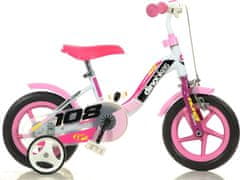 Dino bikes Dětské kolo 10" 108FLG s přední brzdou - Girl 2017