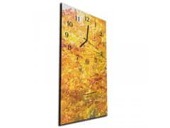 Glasdekor Nástěnné hodiny podzimní strom 30x60cm - Materiál: kalené sklo