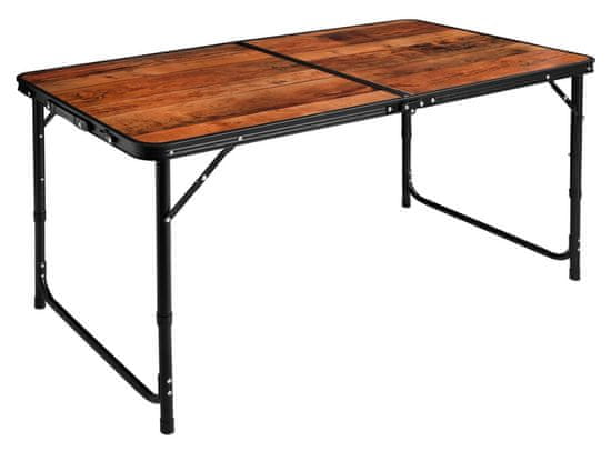 TZB Kempingový stůl se stoličkami TRIP hnědo-černý