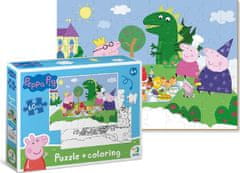 Dodo Toys Oboustranné puzzle Prasátko Peppa: Piknik 60 dílků