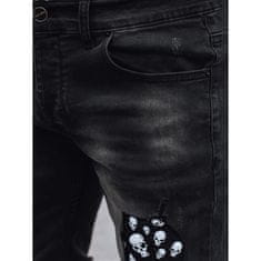 Dstreet Pánské džínové kalhoty TREFA černé ux4295 s29