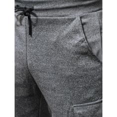Dstreet Pánské teplákové kalhoty COMBAT světle šedé ux4315 S