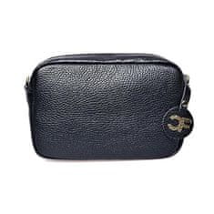 Carla Ferreri Dámská kožená crossbody kabelka CF1906 Nero