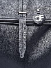 Carla Ferreri Dámský kožený batoh CF1884 Nero