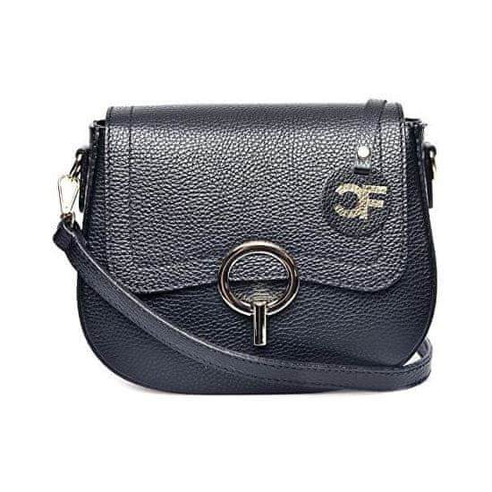 Carla Ferreri Dámská kožená crossbody kabelka CF1885 Nero