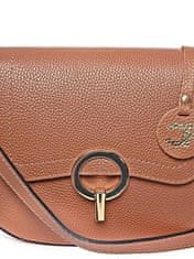 Carla Ferreri Dámská kožená crossbody kabelka CF1885 Cognac