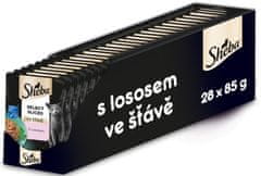 Sheba kapsičky s lososem ve šťávě pro dospělé kočky 28x 85g