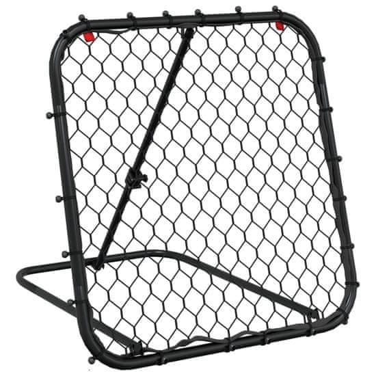 Vidaxl Fotbalový rebounder nastavitelný černý 84 x 73 x 60–80 cm ocel