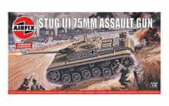 Airfix Stug III, útočné dělo, Classic Kit VINTAGE A01306V, 1/76