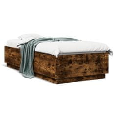 shumee Rám postele kouřový dub 90 x 200 cm kompozitní dřevo