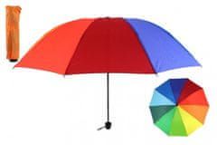 Teddies Deštník skládací barevný 25cm kov/látka