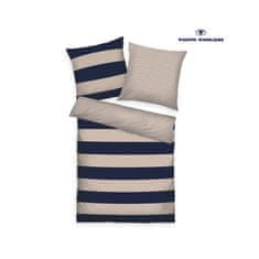 Herding TOM TAILOR ložní prádlo Bold Stripes 70x90cm / 140x200cm Dark Navy / Sunny Sand