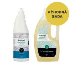 Biobel Výhodná sada Biobel Prací gel na dětské a jemné prádlo 1,5 l a Biobel Odstraňovač skvrn 750 ml