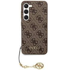 Guess hard silikonový obal Samsung Galaxy S24 PLUS brown 4G Charms Collection