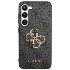 Guess hard silikonový kryt Samsung Galaxy S24 PLUS black 4G Big Metal Logo