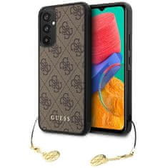 Guess hard silikonové pouzdro Samsung Galaxy A34 5G Brown 4G Charms Collection