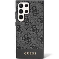 Guess hard silikonový kryt Samsung Galaxy S24 ULTRA black 4G Stripe Collection