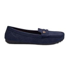 Klasické dámské mokasíny Navy Blue velikost 36