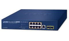 Planet GS-4210-8UP2S L2/L4 switch, 8x1Gb, 2x1Gb SFP, 8x PoE 802.3bt 180W, 0~50°C, QoS