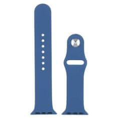 BB-Shop Silikonový řemínek pro Apple Watch modrý 1 2 3 4 5 6 7 8 9 SE 38, 40, 41 mm