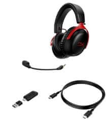 HyperX Cloud III Wireless červená (77Z46AA)