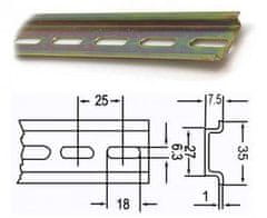 HADEX DIN lišta DG-101 35x7,5mmx1m děrovaná