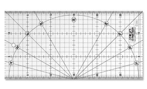 Olfa Rastrové pravítko OLFA MQR-15x30