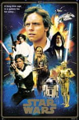 CurePink Plakát Star Wars|Hvězdné války: Heroes 40th Anniversary (61 x 91,5 cm) 150 g