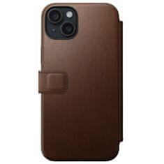 Nomad Nomad Modern Leather Folio, brown - iPhone 15 Plus