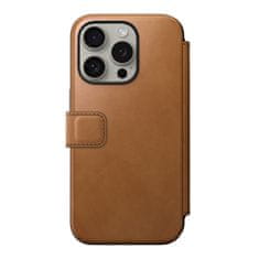 Nomad Nomad Modern Leather Folio, english tan - iPhone 15 Pro