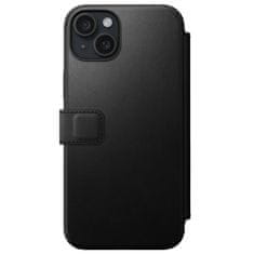 Nomad Nomad Modern Leather Folio, black - iPhone 15 Plus