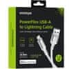 Innostyle INNOSTYLE POWERFLEX USB LIGHTNING MFI RYCHLONABÍJECÍ KABEL PRO IPHONE KEVLAR 2M STŘÍBRNÝ