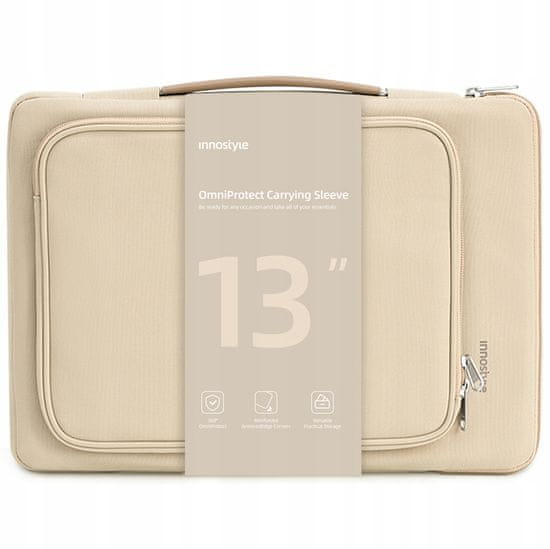 Innostyle Innostyle Brašna Na Notebook 13" Vodotěsné Pouzdro Omniprotect Beige