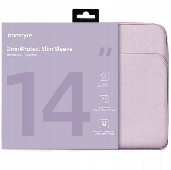 Innostyle Innostyle Brašna Na Notebook 14" Vodotěsné Pouzdro Omniprotect Slim Purple