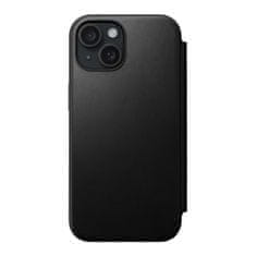 Nomad Nomad Modern Leather Folio, black - iPhone 15