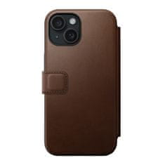 Nomad Nomad Modern Leather Folio, brown - iPhone 15