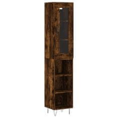 Vidaxl Skříň highboard kouřový dub 34,5 x 34 x 180 cm kompozitní dřevo