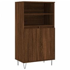 Vidaxl Skříň highboard hnědý dub 60 x 36 x 110 cm kompozitní dřevo